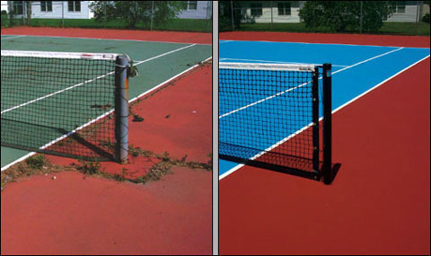 Boise Tennis Courts Repair and Re surfacing